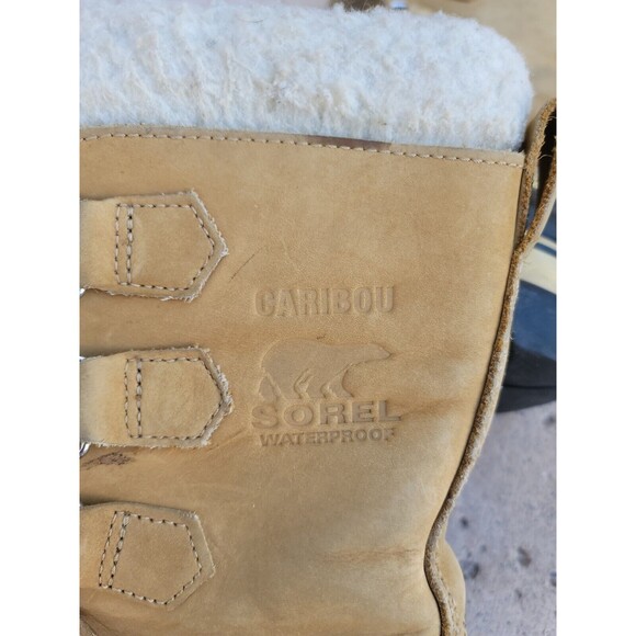 SOREL Womens CARIBOU Waterproof Winter Snow Boot NL1005-280 Size US 6 Fur Lined - Picture 9 of 12